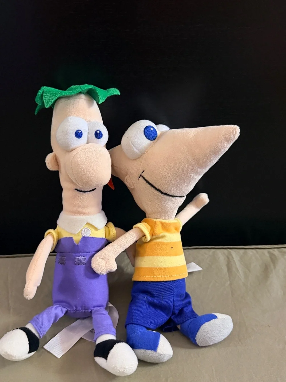 Disney Phineas & Ferb Plush Set - Orange, Purple, Green, Blue